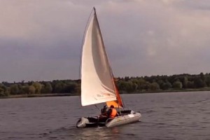 Honest review of the owner of the inflatable sailing catamaran SEA FISHER 550